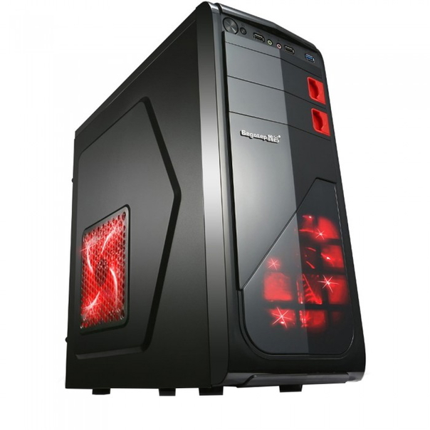 Настолен компютър GeFors Office X1 - Intel® Core™ i3-4130 3.40GHz, 8GB RAM, 500GB HDD + 120GB SSD, DVD-RW, Комплект клавиатура, мишка - 1